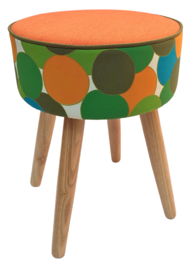 hocker orange grün