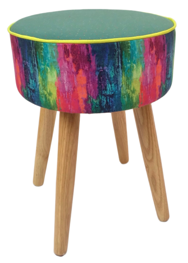 hocker grün pink blau